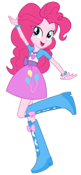 Size: 504x1088 | Tagged: safe, artist:cwt10101, pinkie pie, human, equestria girls, g4, cute, diapinkes, female, simple background, solo, transparent background