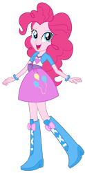 Size: 534x1086 | Tagged: safe, artist:cwt10101, pinkie pie, human, equestria girls, g4, cute, diapinkes, female, simple background, solo, transparent background