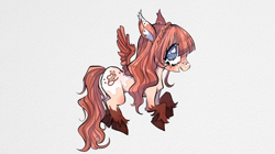 Size: 2556x1430 | Tagged: safe, artist:lavendertowne, oc, oc only, pegasus, pony, pegasus oc, ponysona, solo, unshorn fetlocks