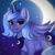 Size: 1000x1000 | Tagged: safe, artist:namelessplaza, princess luna, alicorn, pony, g4, blushing, bust, female, grass, looking at you, night, portrait, s1 luna, smiling, solo, stars