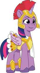 Size: 739x1349 | Tagged: safe, artist:prixy05, twilight sparkle, alicorn, pony, g4, g5, my little pony: tell your tale, armor, athena sparkle, clothes, costume, female, g4 to g5, generation leap, helmet, mare, nightmare night costume, simple background, solo, transparent background, twilight sparkle (alicorn), vector