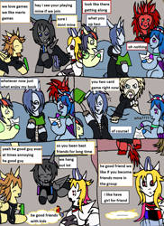 Size: 1535x2104 | Tagged: safe, oc, earth pony, pegasus, pony, undead, unicorn, vampire, vampony, axel, comic, comic page, horn, kingdom hearts, luxord, organization xiii, roxas, tumblr, xion, zexion