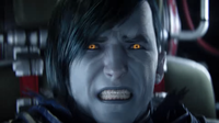 Uldren Sov pilots a jumpship during a The Taken King cutscene.