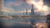 Pan shot of the Cosmodrome Rocket Yard.