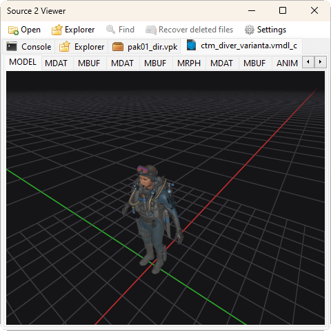 Preview maps and models in 3D space