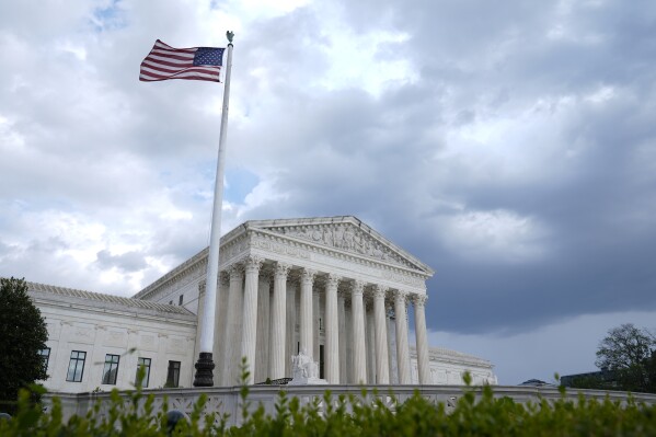 The Supreme Court in Washington, Sunday, June 30, 2024. (AP Photo/Susan Walsh)