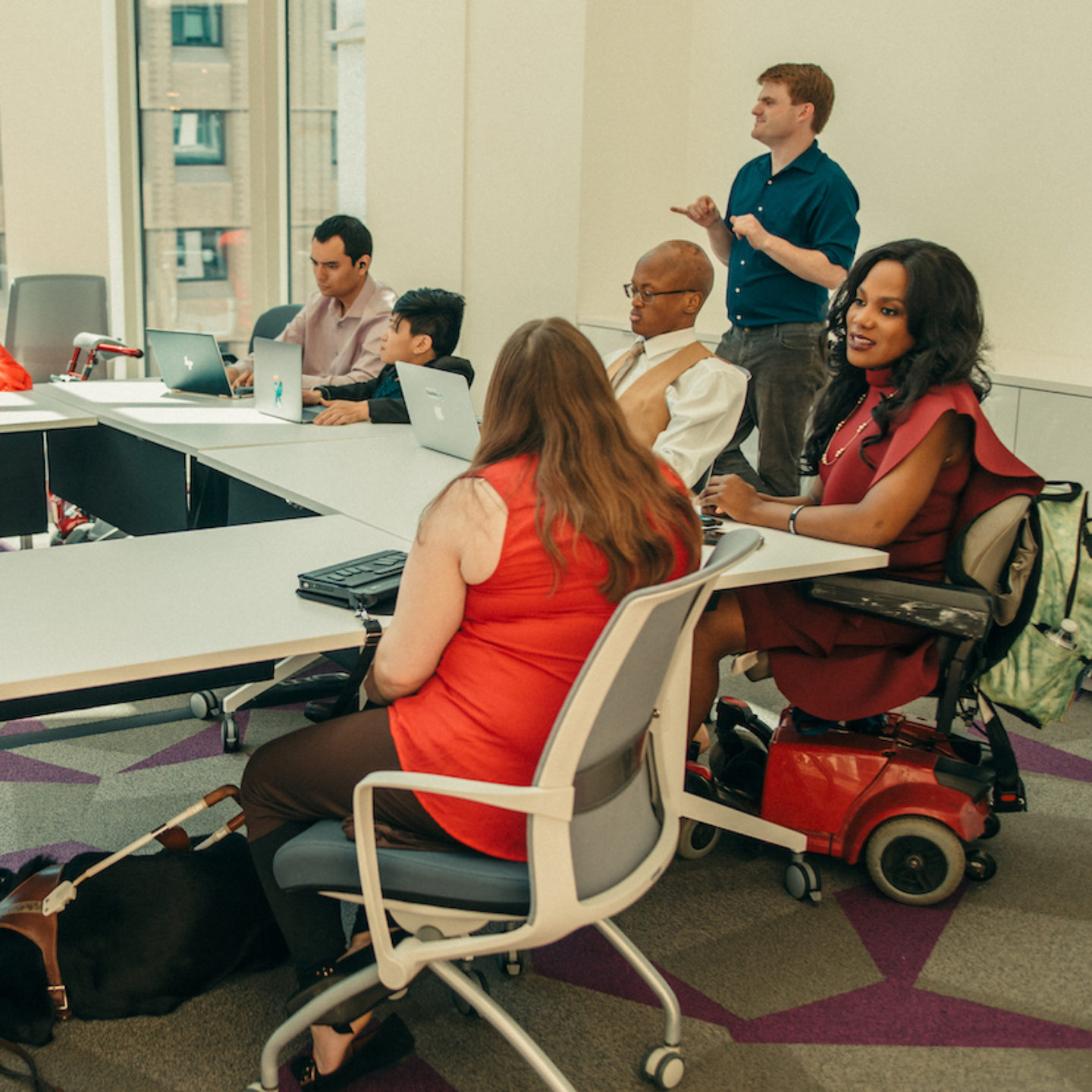 diverse group of individuals in work groups