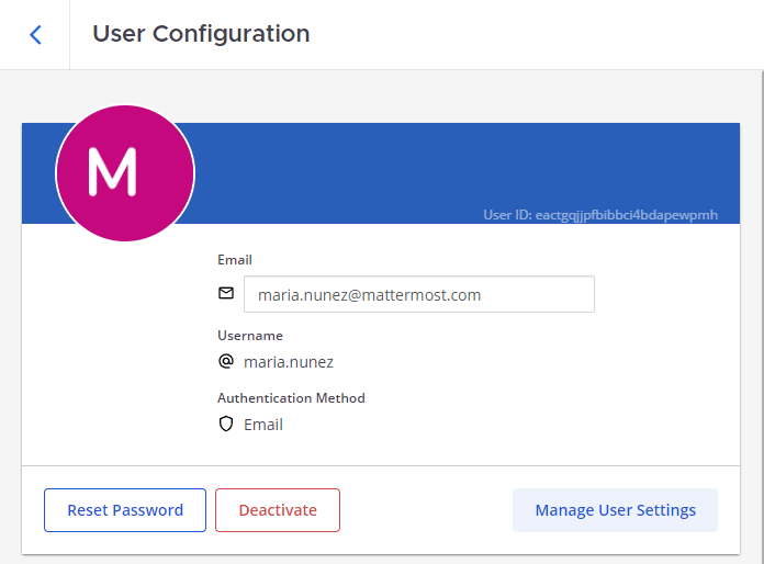 Activate a user in Mattermost using the System Console.