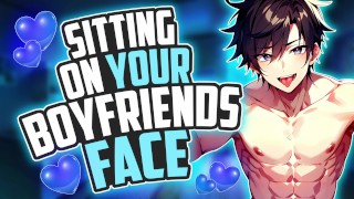 Sitting your HOLE on your boyfriend's face until he MOANS [ASMR] Deep voice