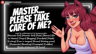 Cute Clutzy Tanuki Girl te ruega que seas su amo || Juego de rol de Monstergirl ASMR para Men