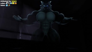 Dragon Halloween Muscle Growth Animation