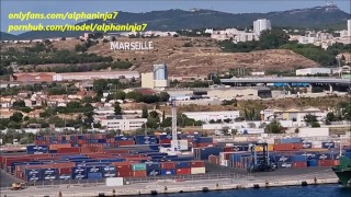 Cruise schip balkon pijpbeurt in Marseille