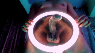 Play of light in a delicious masturbation