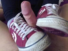 converse shoejob cumshot gif