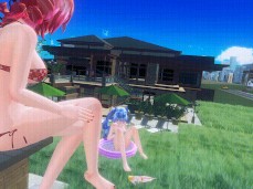 MMD Giantess Miku frowth gif