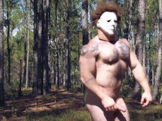 Michael Myers walking hardon outdoors 0342 2 gif