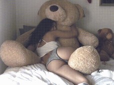 Grinding On Her Bear gif