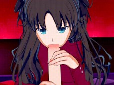 rin blowjob gif