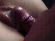 pussy closeup covered in cum gif