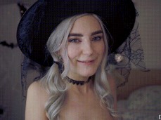 witch cum face cute gif