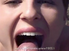 CUM POV Heather Brooke PIERCED TONGUE blowjob CUM BLOWJOB harmon cum mouth gif