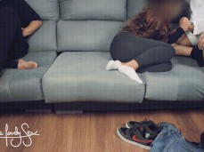 Cuckold handjob gif