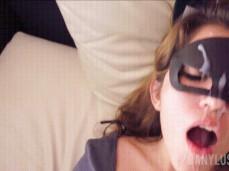 Catgirl gets facial cumshot gif