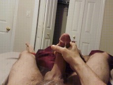 jerking cumshot gif