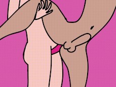 cartoon pegging gif