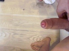 Str8goingbi guy jerking his big uncut cock, pov 0000 5 gif