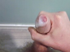 Uncut Cum gif