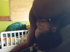 Cute ebony got a deep throatpie gif