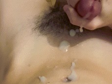 massive cum on stomach gif