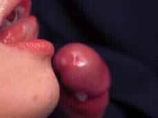 Cumshot in mouth gif