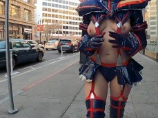 cosplay walk gif