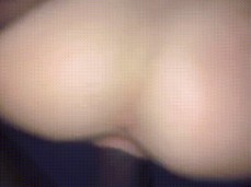 Amateur Blonde BBC Doggy POV gif