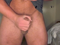 beefy, buff HeathMclEod jerking his uncut, hot cock 0231-1 gif