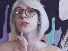 Glasses Blonde Sucks gif