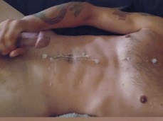 Hot Guy Masturbates And Blows Huge Cumshot Load gif