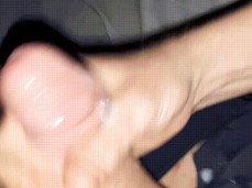 Boy jerking off his big dick whit hot cumshot. gif