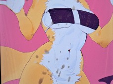 Furry Cum Tribute HUGE cumshot on cute fox girl gif