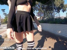 Miniskirt No Panty gif