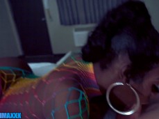 Black Sissy Sluts Love Giving Head and Gagging on Dick gif