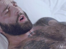 Top to bottom: buff, bearded, hairy, tatted Markus Kage gets fucked 0426 10 gif