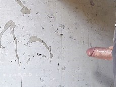 Construction worker Timon paints the wall with lots of cum 0508-1 10 slo-mo gif