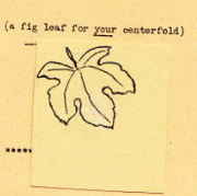 The first page of Grup #2 (1978) included a small square of paper, affixed by hand with a dot of glue in a manner that makes it look like a pre-Post-It note. It has the caption: "a fig leaf for YOUR centerfold." The centerfold in question is a glorious full-frontal nude depiction of Sulu!