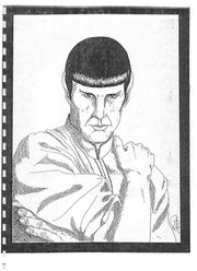 from issue #20, Dragon, Spock portrait (photocopy)