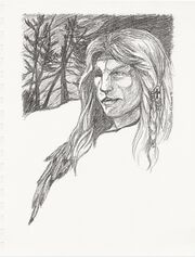 from issue #4, Sharon Reynolds, Vincent in American Indian garb