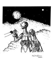 from the art portfolio in issue #4, Alien Soldier by Richard Bartholomeau