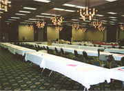 an undated photo of the dealers room before the goodies arrive, photo by Ann Barber, unknown date (probably early 2000s?)